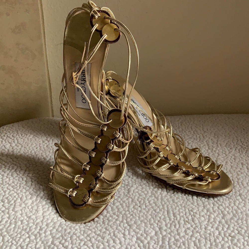 Jimmy Choo London Heel. Size 39 1/2 9 or 9 1/2 - Picture 1 of 6